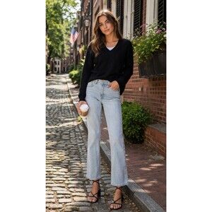 NWT Banana Republic High Rise Crop Boot Jeans Light Wash Size 31